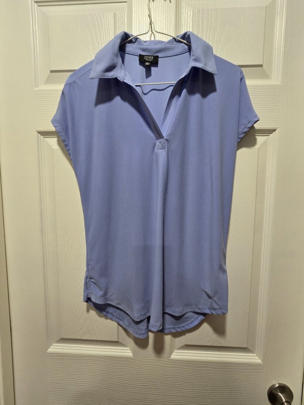 Jones New York Womens Top Blouse Small SS Minimalist Capsule Piece